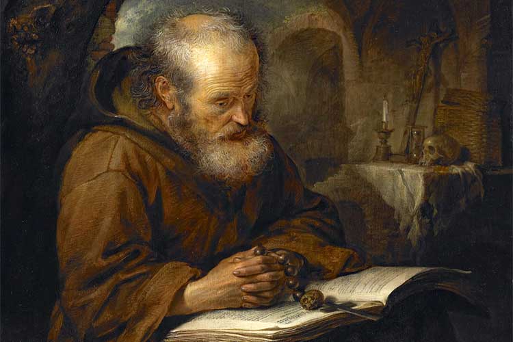 “The Hermit” by Gerrit Dou